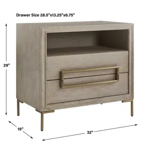 Alessia Modern Light Oak Side Table