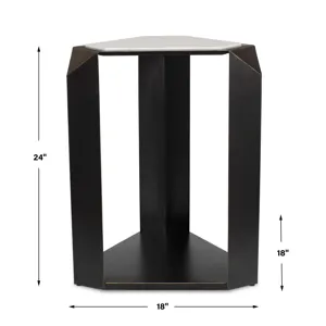 Keenan Geometric Accent Table