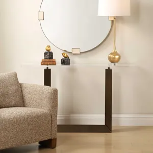 McElroy Modern Bronze Console Table