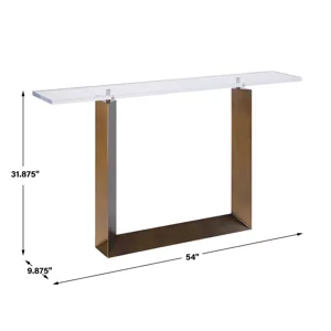 McElroy Modern Bronze Console Table
