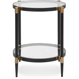 Chadid Round Glass Side Table