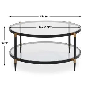 Chadid Round Glass Coffee Table