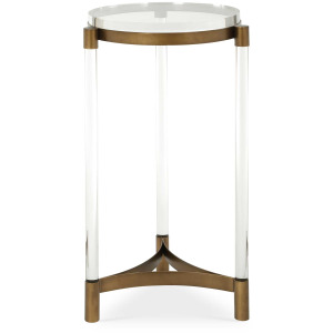 Pereira Round Acrylic Accent Table