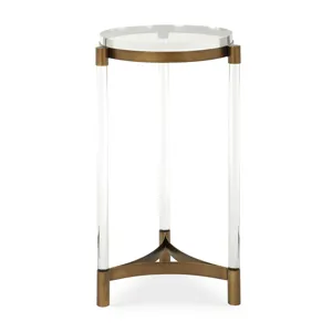 Pereira Round Acrylic Accent Table