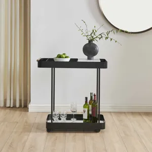Vesper Black Iron Bar Cart