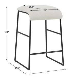 Arcane Ecru Counter Stool