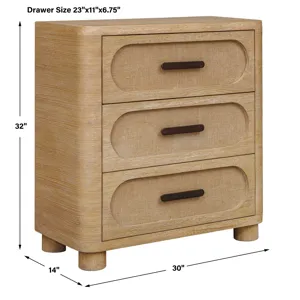 Scottie Natural Oak 3 Drawer Chest