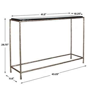 Ovard Minimalist Metal Console Table