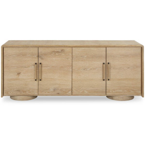 Evanston 4 Door Natural Oak Cabinet