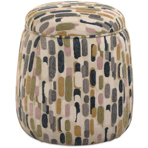 Arem Upholstered Multi-Color Ottoman