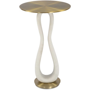 Sonia Modern Brass Accent Table