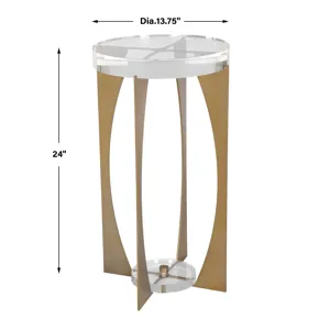 Kolkata Brass Accent Table