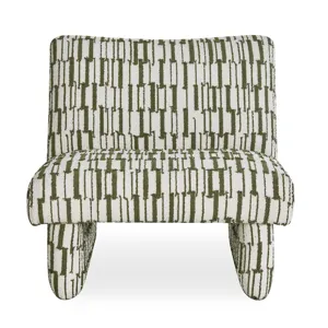 Willa Green White Accent Chair