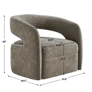 Breis Swivel Barrel Chair