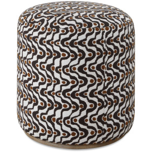 Cas Plush Espresso Ottoman