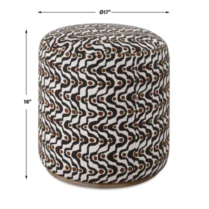 Cas Plush Espresso Ottoman