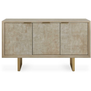 Maeva 3 Door Light Wood Cabinet