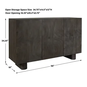 Phineas 3 Door Modern Cabinet