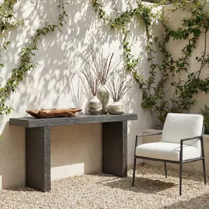 Hagan Indoor-Outdoor Slate Console Table