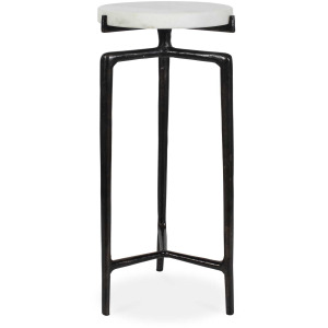 Tobias White Marble Slab Drink Table