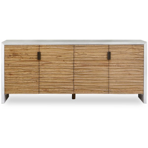 Brinson Carved Wood 4 Door Cabinet