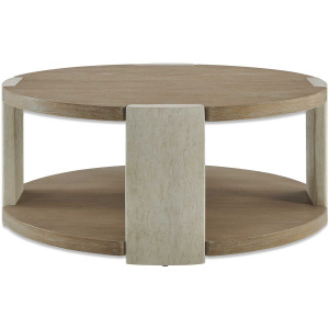 Maulet Round Oak Coffee Table