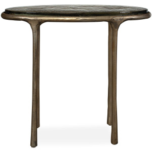 Ata Oval Brass Accent Table