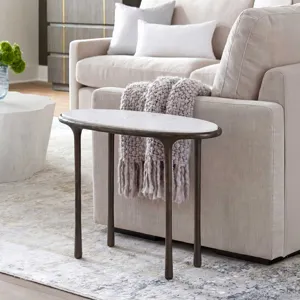 Ata Dark Bronze Accent Table