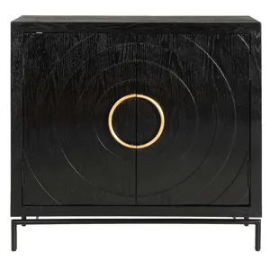 Briseis Black 2 Door Cabinet