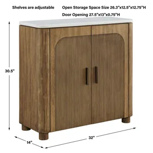 Mebarak Reeded 2 Door Cabinet