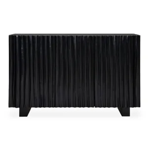 Mercado Black 3 Door Cabinet