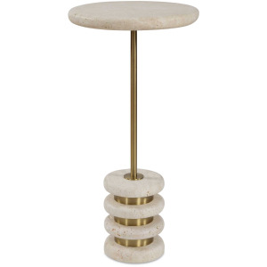 Adames Travertine Drink Table