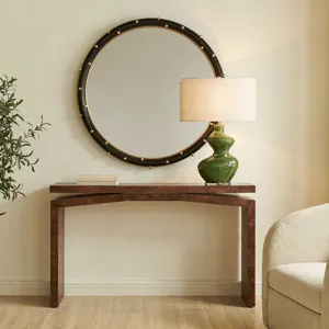 Naoko Burl Wood Console Table