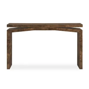 Naoko Burl Wood Console Table