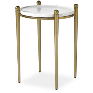 Nahunta Antique Brass Accent Table