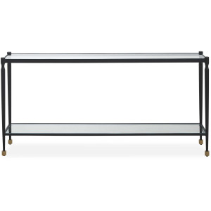 Javana Glass / Iron Console Table