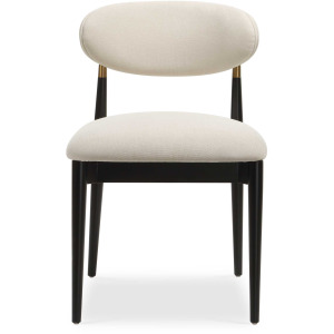 Moxie Black Armless Dining Chair S/2