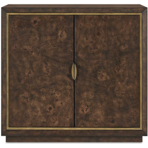 Flores Burl Wood 2 Door Cabinet