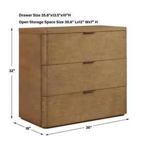 Duluth Oak 3 Drawer Chest