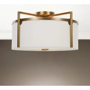Colfax Brass 3 Light Semi Flush