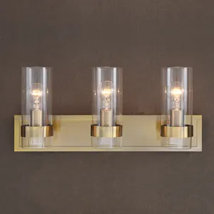 Cardiff Antique Brass 3 Light Vanity