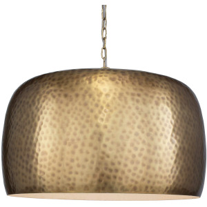 Lemont Hammered Brass 1 Light Pendant