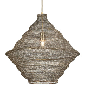 Sigh Woven Brass 1 Light Pendant