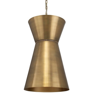 Crocker Brass 1 Light Mini Pendant