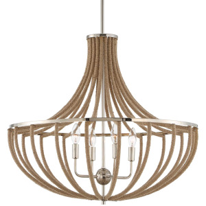 Lovelock 4 Light Rope Empire Chandelier