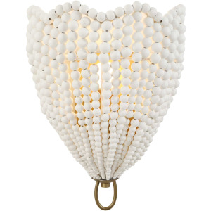 Biddeford 1 Light White Beaded Sconce