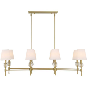 Arques 8 Light Linear Chandelier