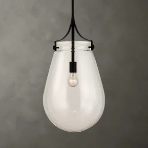 Dewdrop 1 Light Glass Shade Pendant