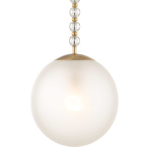 Ripple 1 Light Frost Glass Pendant