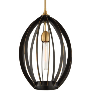 Darby 1 Light Architectural Oval Pendant